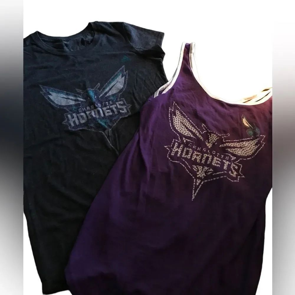 Adidas ladies Charlotte hornet t shirt set both size small excellent condition